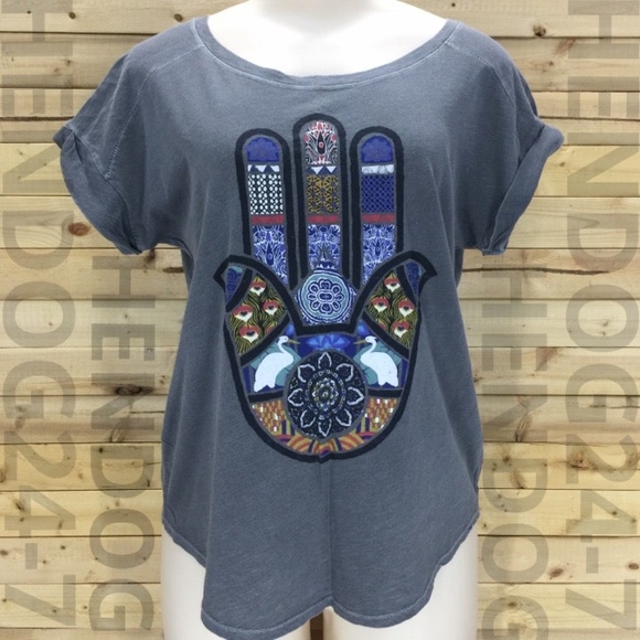 HAMSA FILL TEE LOTUS BY LUCKY BRAND - Picture 4 of 6